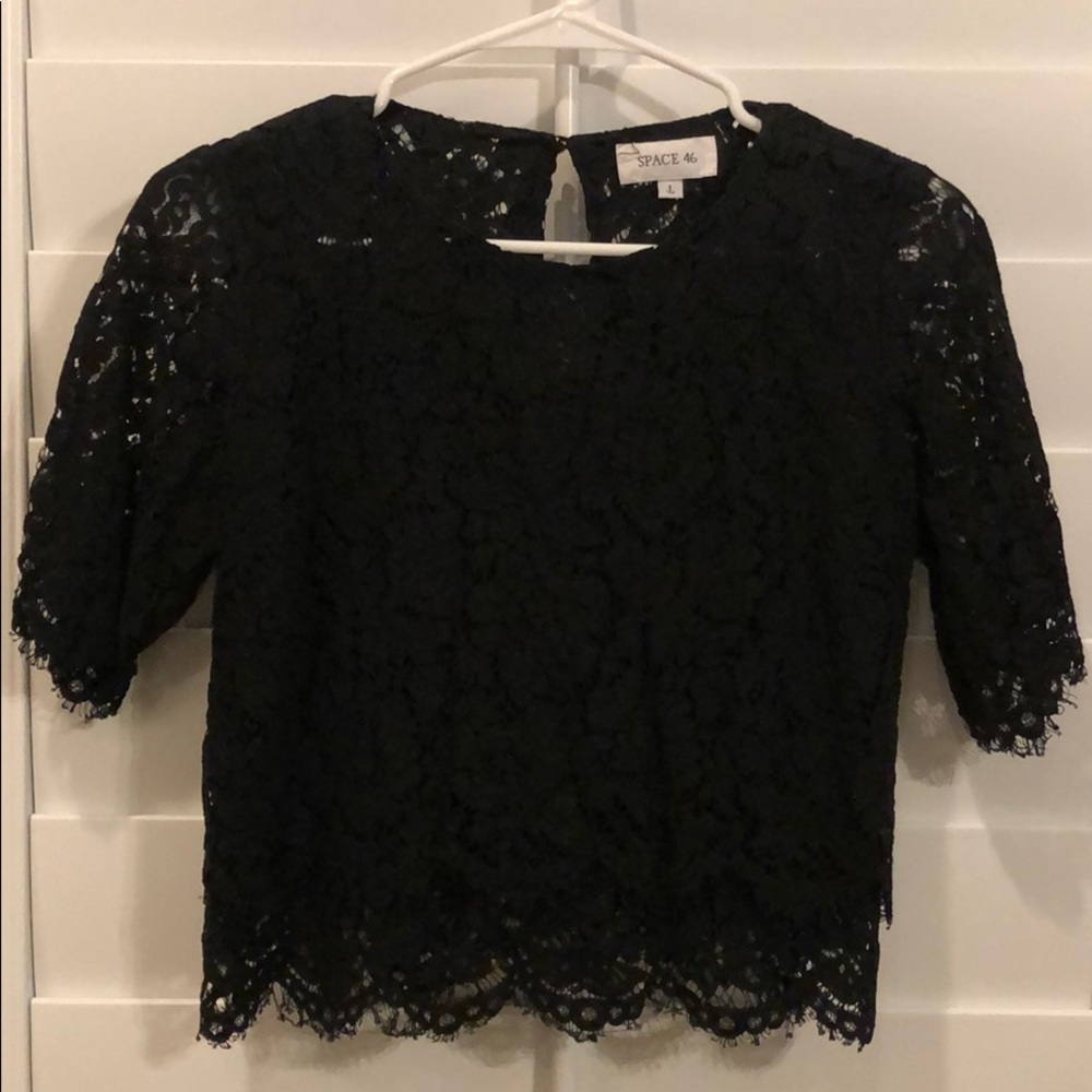 When in Rome black lace top from ShopSaltFlat